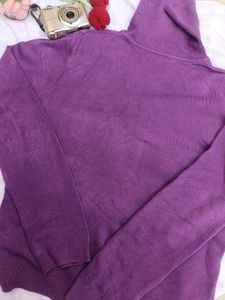 Purple Turtleneck Sweater💜