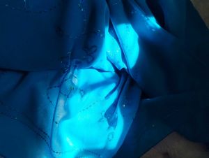 Elegant Teal Saree with Sequins