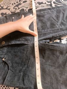 Black Velvet Bootcut Trousers