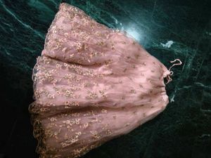 pretty peach party wear lehenga