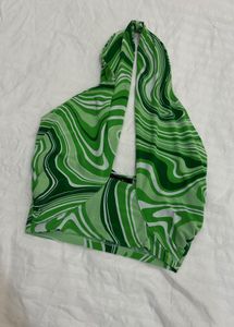 Green printed top for 199