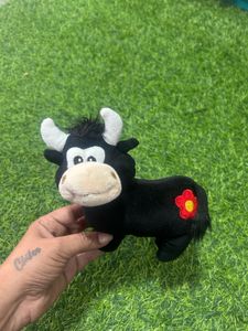 Vintage Plush Bull Toy