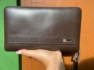 Kangaroo Kingdom Brown Leather Clutch Bag