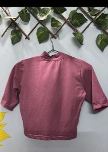 Rose Pink Long Sleeve Top