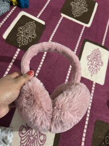 Pink Fuzzy Earmuffs - Stay Cozy!