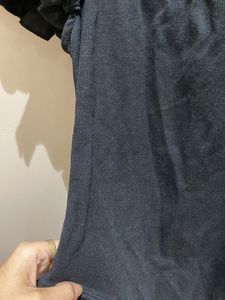 Zara Black Bodysuit with Ruffle Sleeves