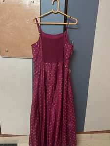 Ethnic pink gown