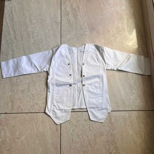 white jacket .