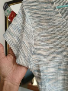 knitted Marled Crop Top