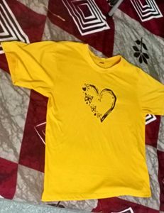 Comfortable Mustard Oversized t-shirt
