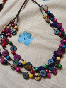 Boho Multi-Color Beaded Necklace