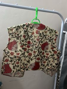 Boho Floral Print Vest