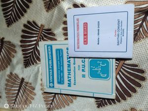 II PUC maths question bank with free formulae book