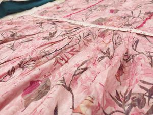 Pink Floral Print Kurta