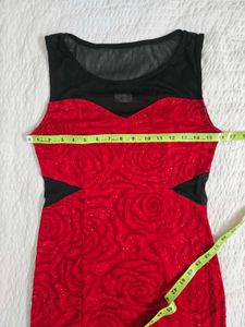 Sparkling Red Rose Dress bust 36