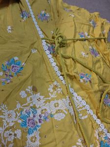 NEW W Yellow Printed jumpsuit Set
