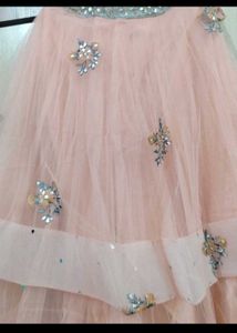 Beautiful Embroidered crop top and lengha
