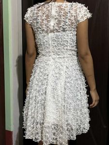 White Lace Mini Dress