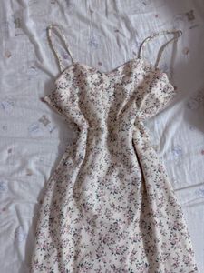 Cute Floral Print Mini Dress