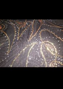 Hand Embroidery N Sequence Saree