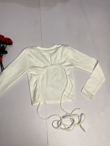 Backless White Top