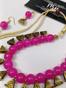 Boho Beaded Necklace &amp; Earring Set