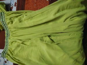 Embroidered Green Blouse and palzoo with sharg