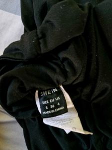 Ruched  black Tank Top