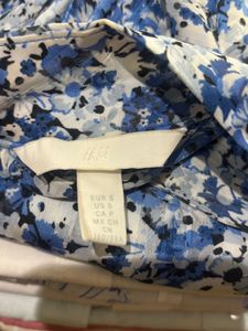 Floral Print Mock Neck Blouse