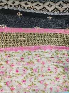 3 Different Types Of Dupattas Combo