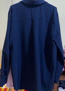 Classic Navy Blue Long Sleeve Top