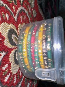 Vibrant Multi-Color Bangle Set