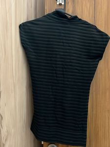 Striped Cowl Neck Top