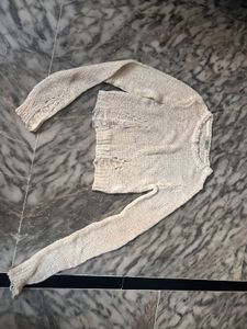 White Crochet Top