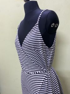 H&amp;M Striped Wrap Dress