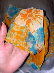 Long Orange Neck Scarf