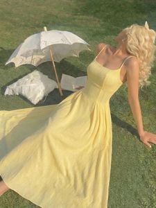 Elegant Yellow Sundress