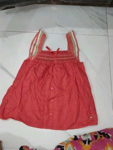 Charming pink Smocked Blouse