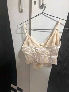 Cream Corset Style Top