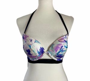 Floral Print Padded Bra - Size 36DD