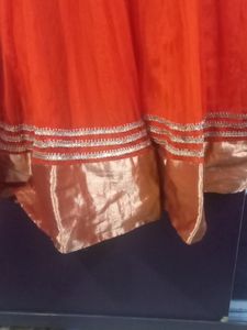 Net Long Anarkali Kurti