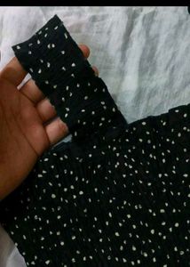 Chic Black &amp; White Polka Dot Dress