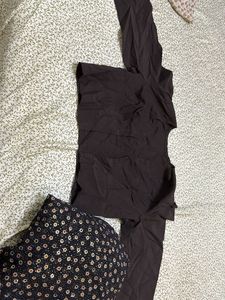 Imported Elegant Black Floral Saree with blouse