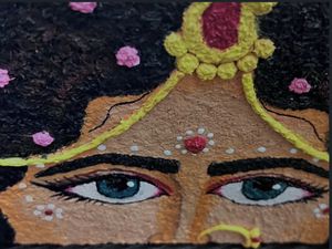 Tissue Hand-painted Radha Art 🖼️