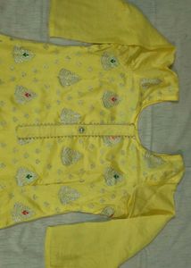 Beautiful Yellow Kurta Set with Dupatta