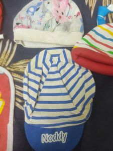 combo Cute Baby Bib and Hat Set