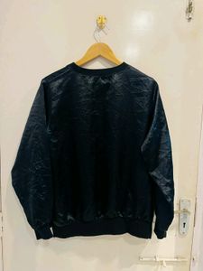Satin Oversized Sweat Shirt
