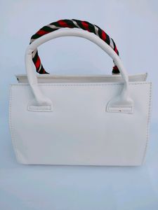 White Ribbon Bag For Girls