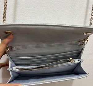 Zara Quilted Clutch with Golden Chain Strap