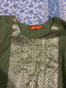 Green Kurta Set with Dupatta